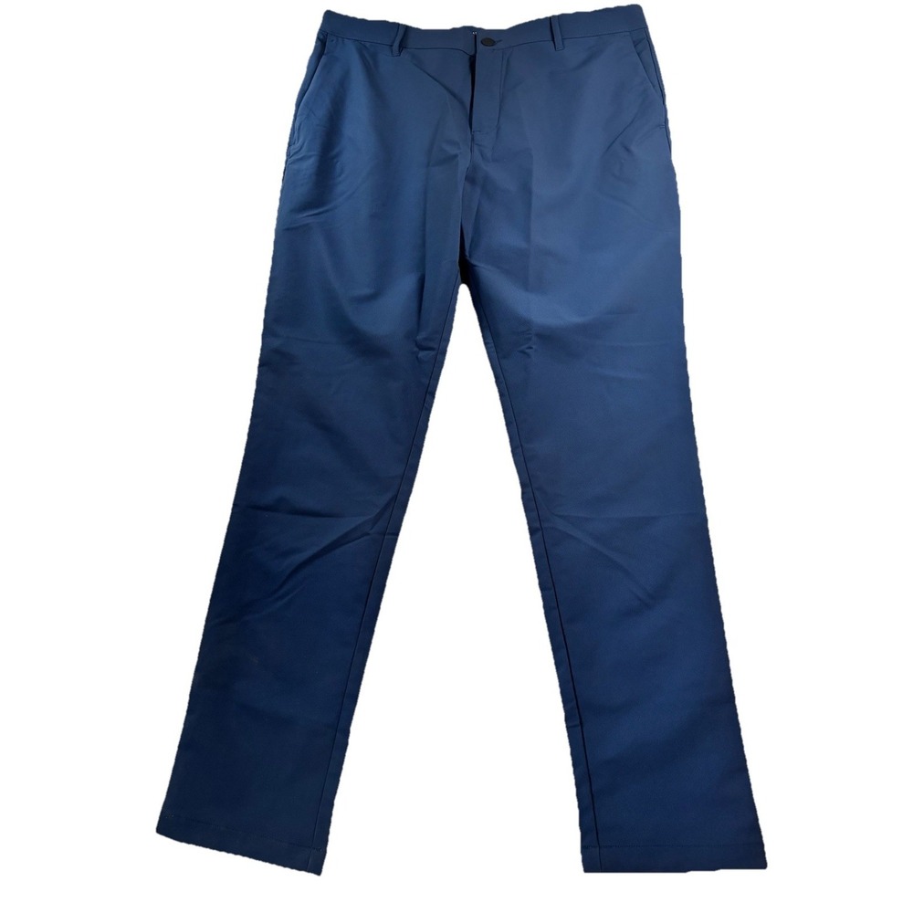 Banana Republic Men's 38x32 Navy Blue Stretch Polyester Pants Golf Casual Active